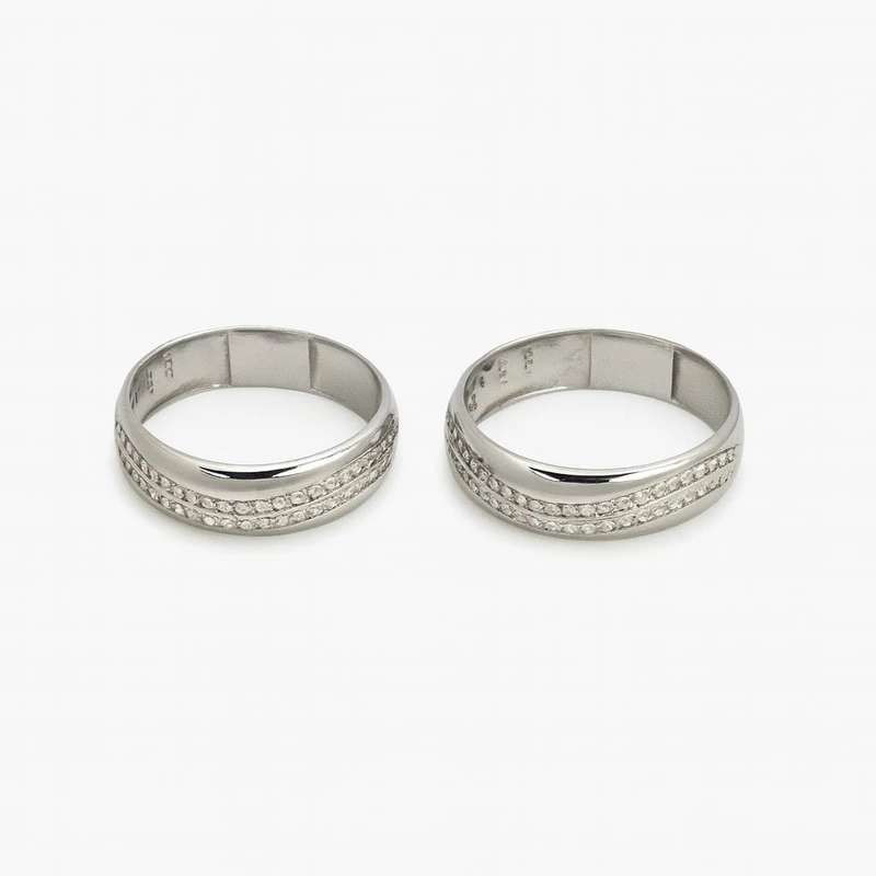 ست حلقه نگین دار موج