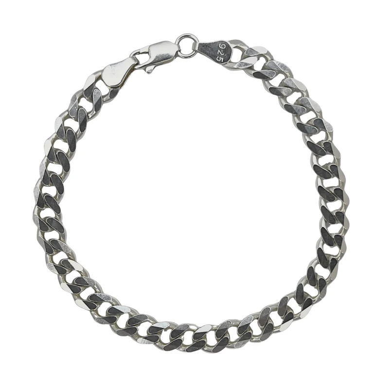 دستبند زنجیری نقره زنانه کارتیر پهن